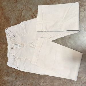 Cowgirl Tuff Cream Colored Trousers